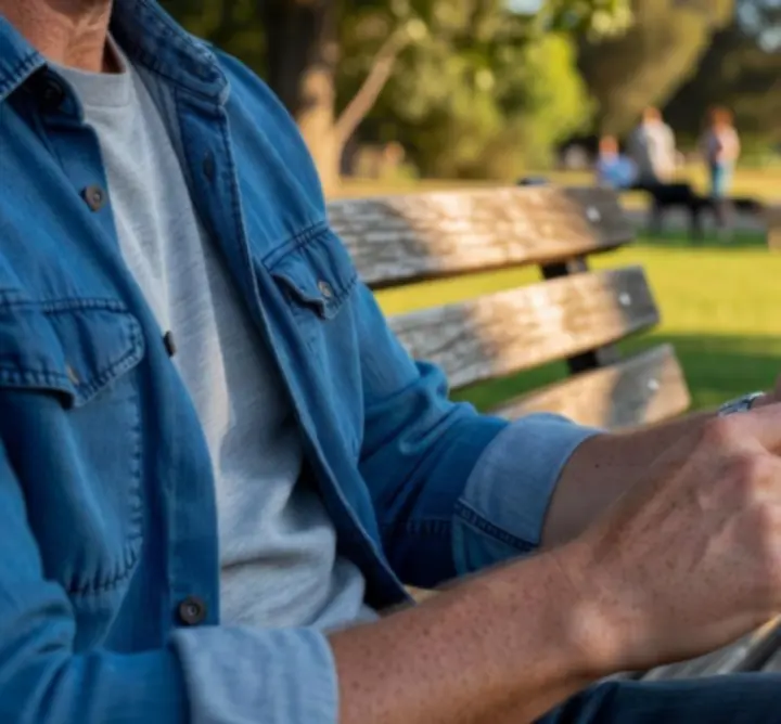 User checking AU Lucky Lotto on a mobile phone